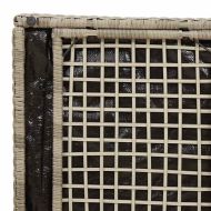 Кутия за възглавници Светлосиво 50 x 50 x 50 cm полиратан