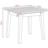 Комплект за хранене на открито Кафяво Солидно акациево дърво