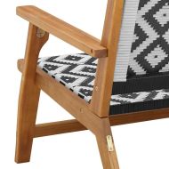 Градинска мебел Бяло 122 x 78 x 73 см