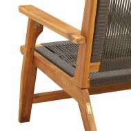 Градинска мебел 2 pcs Сив 78 x 67 x 73 см