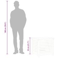 Градинска кутия за съхранение 60x50x55 см евкалипт масив