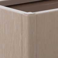 Градински сандък с пергола, светлокафяв, 80x36x140 см, PP