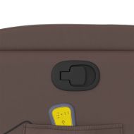 Масажен наклоняем стол, кафяв, изкуствена кожа