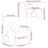 Масажен наклоняем стол, кафяв, изкуствена кожа