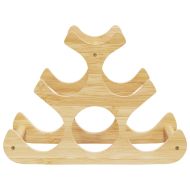 Поставка за вино за 6 бутилки 35x18x25,5 см бамбук