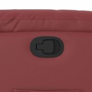 Реклайнер стол, виненочервен, изкуствена кожа