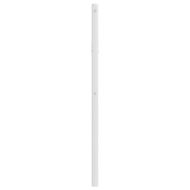 Метална табла за глава, бяла, 100 см