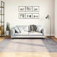 Перящ се килим, сив, 150x230 см, противоплъзгащ