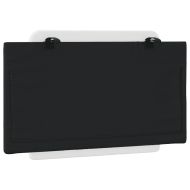 Мека табла за легло Zadar, бяла и черна, 90 см, изкуствена кожа