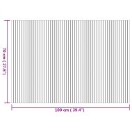 Килим, правоъгълен, натурален, 70x100 см, бамбук