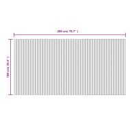 Килим, правоъгълен, тъмнокафяв, 100x200 см, бамбук