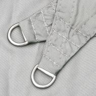 Слънцезащитно платно светлосиво 3,5x3,5x4,9 м 100% полиестер