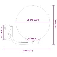 Външни стенни лампи 2 pcs Сребрист 29 x 25 x 33 см