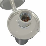 Външни стенни лампи 2 pcs Сребрист 28 x 25 x 38 см