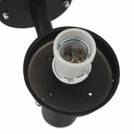 Външна стенна лампа Черно 28 x 25 x 38 см Неръждаема стомана