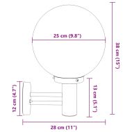 Външни стенни лампи 2 pcs Черно 28 x 25 x 38 см