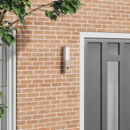 Външна стенна лампа Сребрист 10.5 x 6 x 35 см