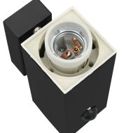 Външни стенни лампи 2 pcs Черно 10.5 x 6 x 35 см