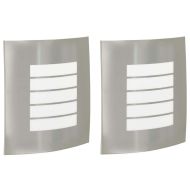 Външни стенни лампи 2 pcs Сребрист 23.5 x 10.5 x 26 см