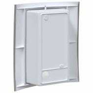 Външни стенни лампи 2 pcs Сребрист 23.5 x 10.5 x 26 см