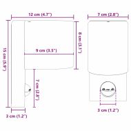 Външни стенни лампи 2 pcs Черно 12 x 7 x 15 см