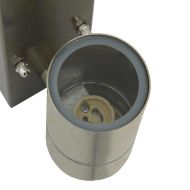 Външни стенни лампи 2 pcs Сребрист 6.5 x 10.5 x 16 см