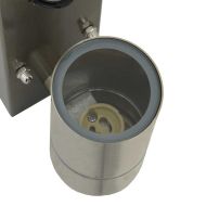 Външни стенни лампи 2 pcs Сребрист 6.5 x 10.5 x 16 см