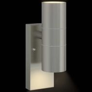 Външни стенни лампи 2 pcs Сребрист 7 x 10 x 22 см