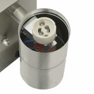 Външни стенни лампи 2 pcs Сребрист 7 x 10 x 22 см