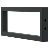 Рафтови скоби за мивка, 2 бр, черен, правоъгълни, стомана