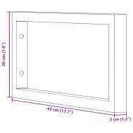 Рафтови скоби за мивка, 2 бр, черен, правоъгълни, стомана