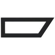 Рафтови скоби за мивка, 2 бр, черен, трапецовидни, стомана