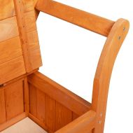 Градинска Пейка за Съхранение Кафяво 119 x 76 x 44см