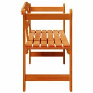 Външна пейка Кафяво 119 x 76 x 44см Борово дърво масив