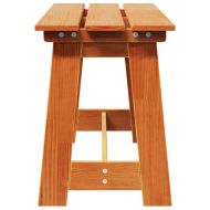 Външна пейка Кафяво 119 x 35 x 47 см Борово дърво масив