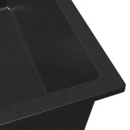 Кухненска мивка Черно 38 x 44 x 20 см Гранит