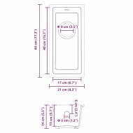 Кухненска мивка Сив 21 x 44 x 14 см Гранит