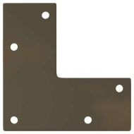 Крака за конзолна маса, конична форма, 4 бр., естествена стомана, 72-73 см, стомана