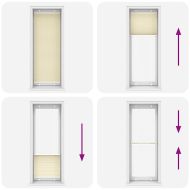 Плисирана щора Cream 80x200 cm Ширина на плата 79,4 cm