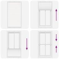 Плисирана щора Бяла 110x200 cm Ширина на плата 109,4 cm