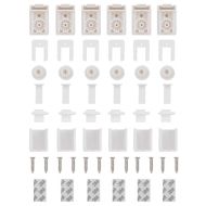 Плисирана щора Бяла 110x200 cm Ширина на плата 109,4 cm