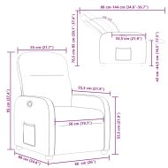 Recliner Chair Cloud Grey Fabric