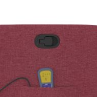 Масажен наклоняем стол, виненочервен, текстил