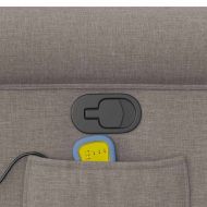 Масажен наклоняем стол, таупе, текстил