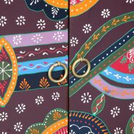 Шкаф за обувки със съхранение с врата Кафяво 55 х 35 х 75 см