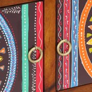 Шкаф за обувки със съхранение Многоцветен 90 x 35 x 40 см