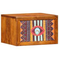 Нощен шкаф 2 pcs Кафяво 35 x 30 x 22 см Акациево дърво масив