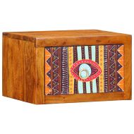 Нощен шкаф 2 pcs Кафяво 35 x 30 x 22 см Акациево дърво масив