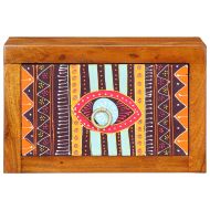 Нощен шкаф 2 pcs Кафяво 35 x 30 x 22 см Акациево дърво масив