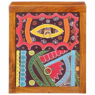 Нощен шкаф Кафяво 35 x 30 x 40 см Акациево дърво масив